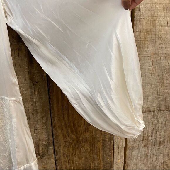 MARQUES' ALMEIDA embroidered silk maxi dress White flapper bridal $1300 NWT S - Picture 16 of 16